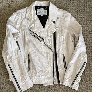 RACHEL Rachel Roy White Leather Jacket